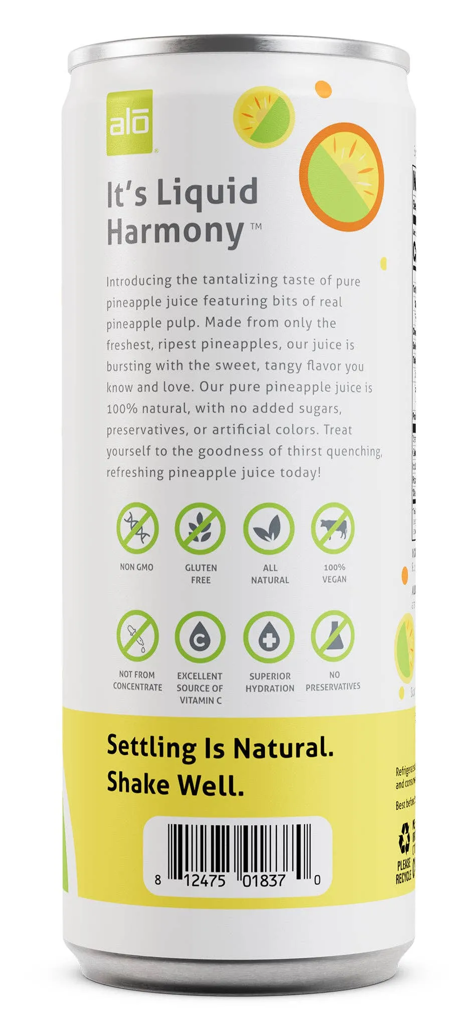 Pineapple Juice/ 100% JUICE/ 10.8 fl oz pack of 12