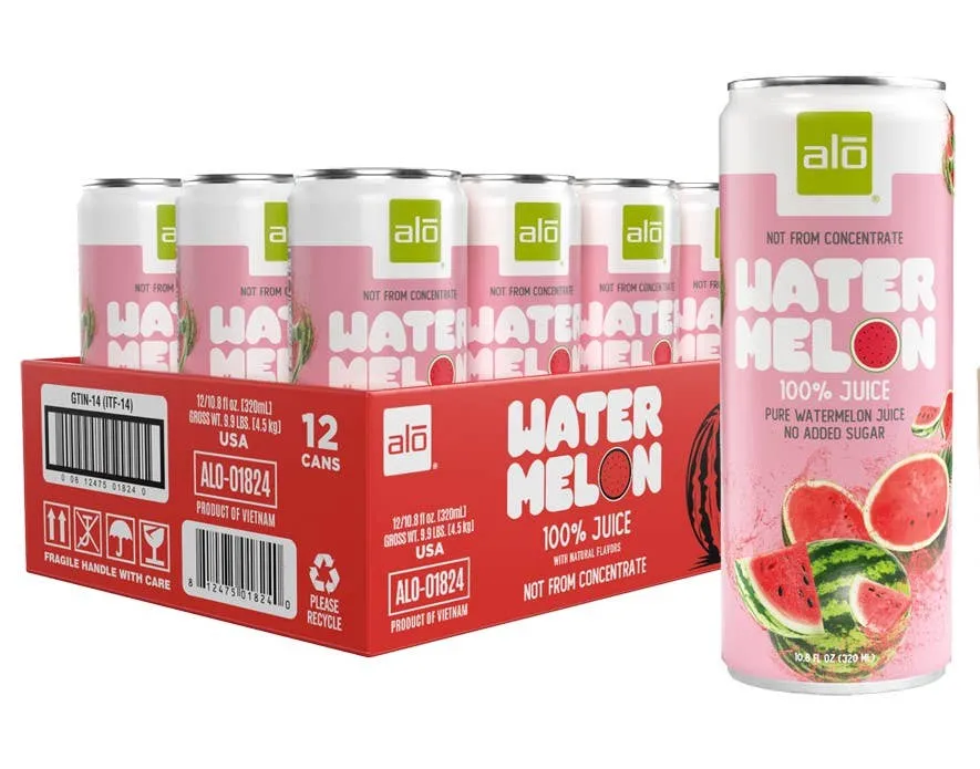 Watermelon Juice/100% Juice/12 pack of 10.8 FL OZ slim cans