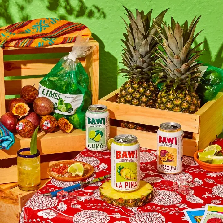 BAWI Sparkling Aqua Fresca - Passionfruit- 12 oz / 12 cans