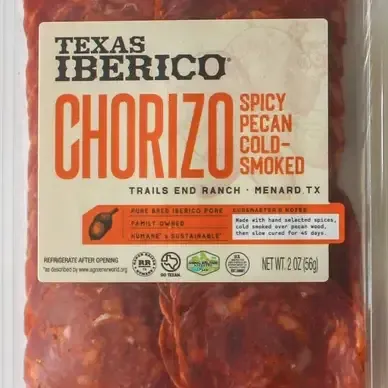 Texas Iberico - Sliced CHORIZO 2 oz.
