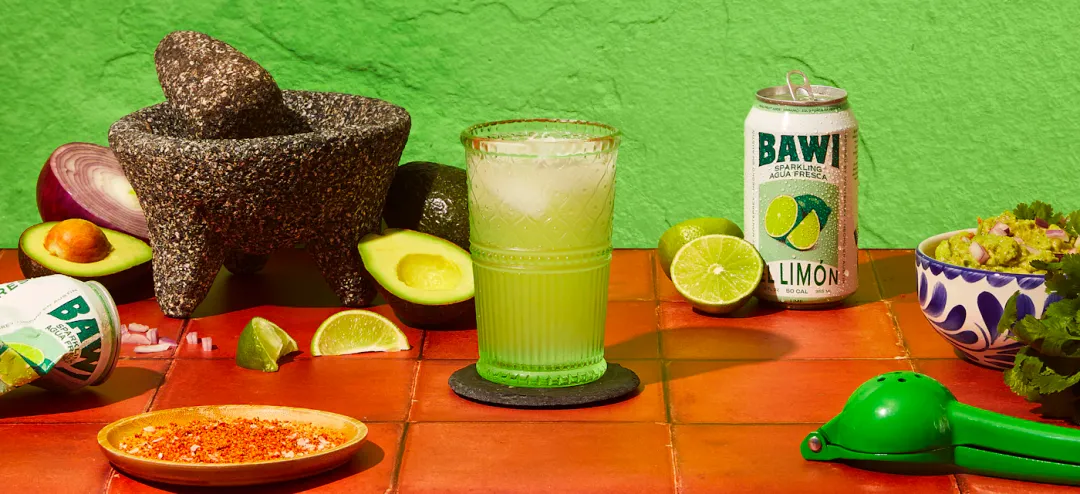 BAWI - Texas - Lime Sparkling Agua Fresca - 12 oz / 12 cans
