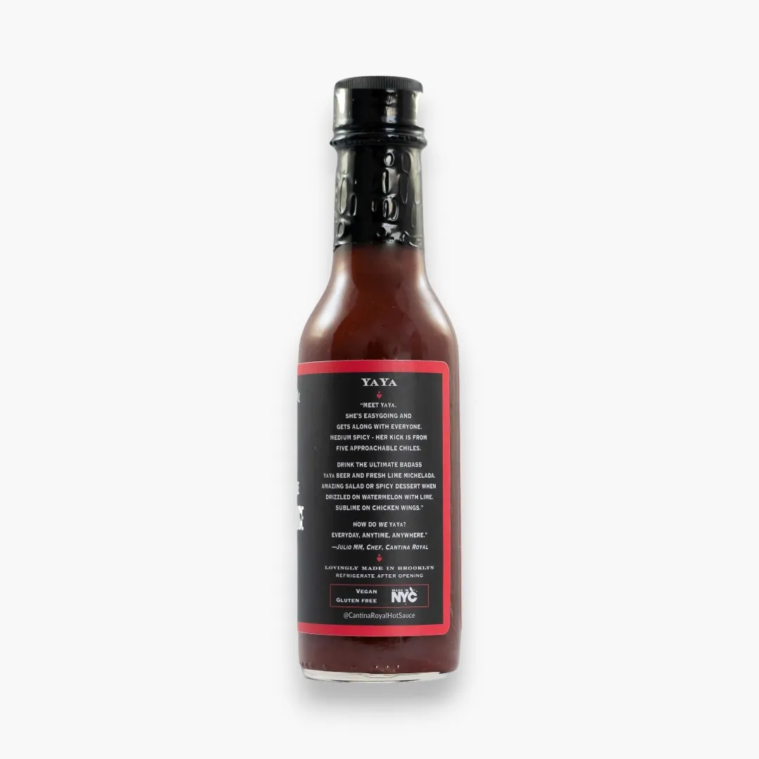 Cantina Royal -  Yaya - Your Everyday Arbol Chile Hot Sauce, Medium Spicy - 5 oz