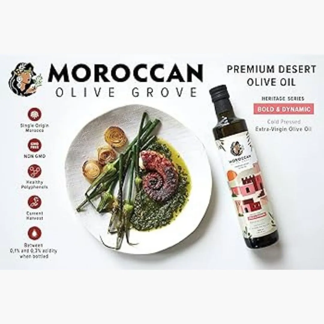 Moroccan Olive Grove - Morroco - Red Bold and Dynamic - 16.9 oz