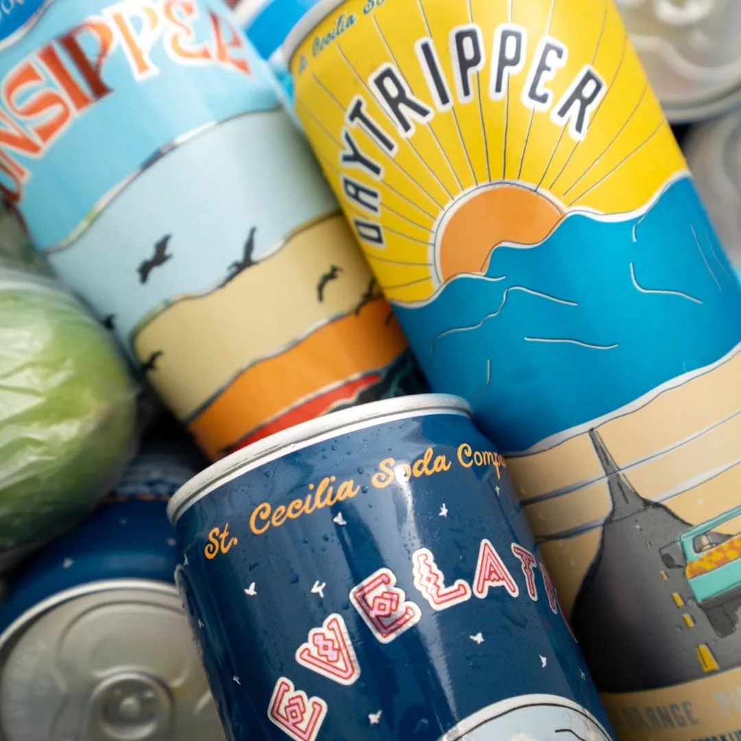 St. Cecilia Soda Company - Texas - Sunsipper Crisp and Bubbly mineral  - 12 oz (6*4pk)