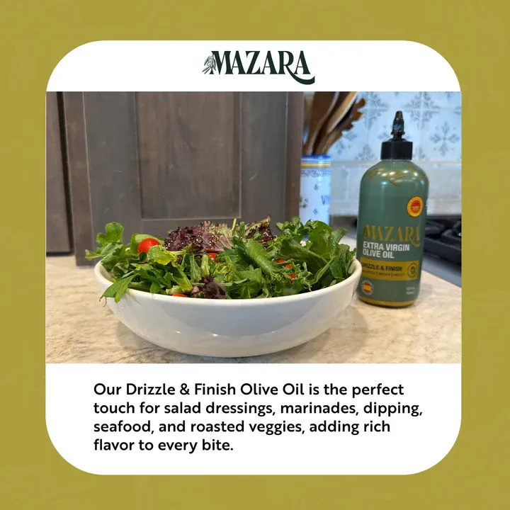 Mazara Squeezable Spanish Drizzle and Finishing Organic Olive Oil - 500ml