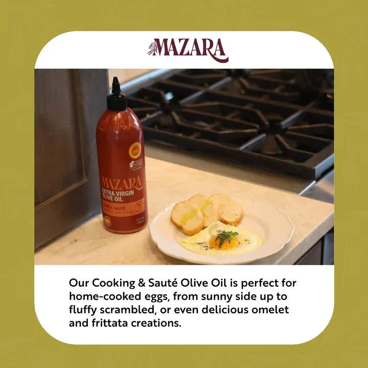Mazara Squeezable Spanish Cooking and Sautéing Organic Olive Oil - 750ml
