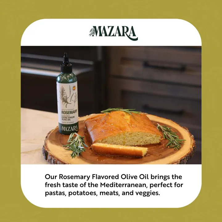 Mazara Squeezable Spanish Rosemary-Infused Extra Virgin Organic Olive Oil – 250 ml