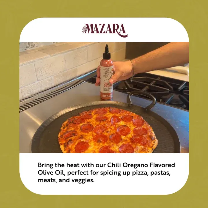 Mazara Squeezable Organic Spanish Chili & Oregano Extra Virgin Olive Oil – 250 ml
