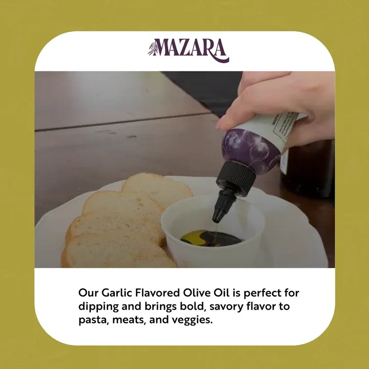 Mazara Squeezable Spanish Organic Garlic-Infused Extra-Virgin Olive Oil – 250 ml