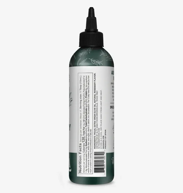 Mazara Squeezable Spanish Rosemary-Infused Extra Virgin Organic Olive Oil – 250 ml