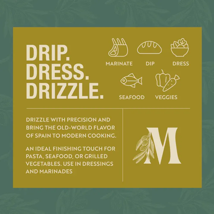 Mazara Squeezable Spanish Drizzle and Finishing Organic Olive Oil - 500ml