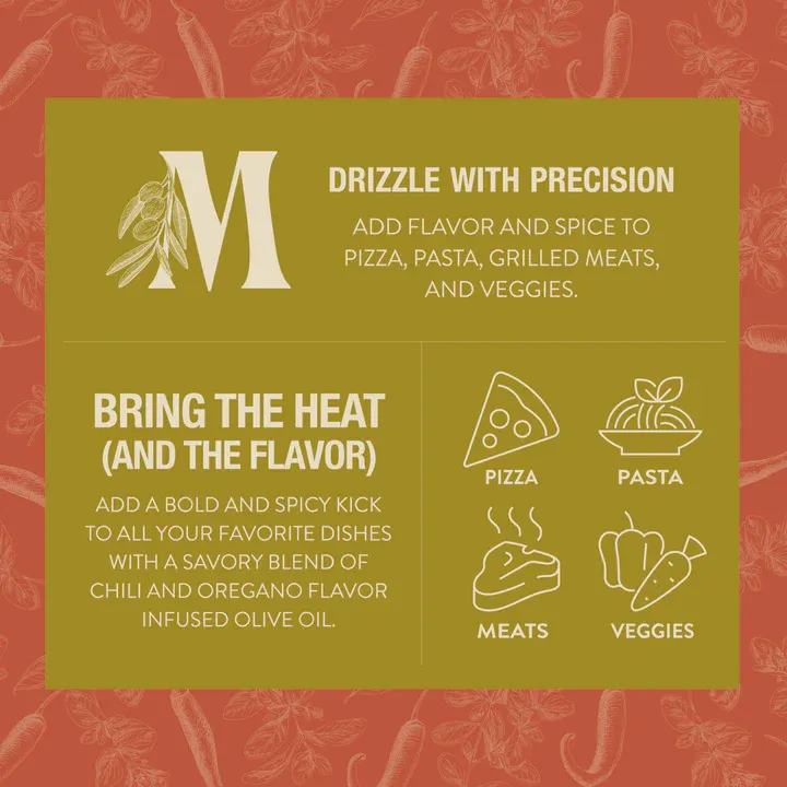 Mazara Squeezable Organic Spanish Chili & Oregano Extra Virgin Olive Oil – 250 ml