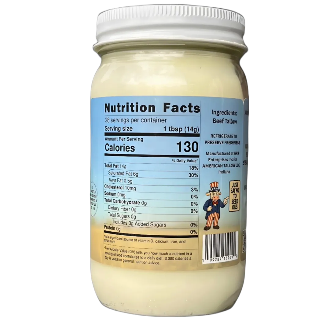 Beef Tallow - 14 oz Jar