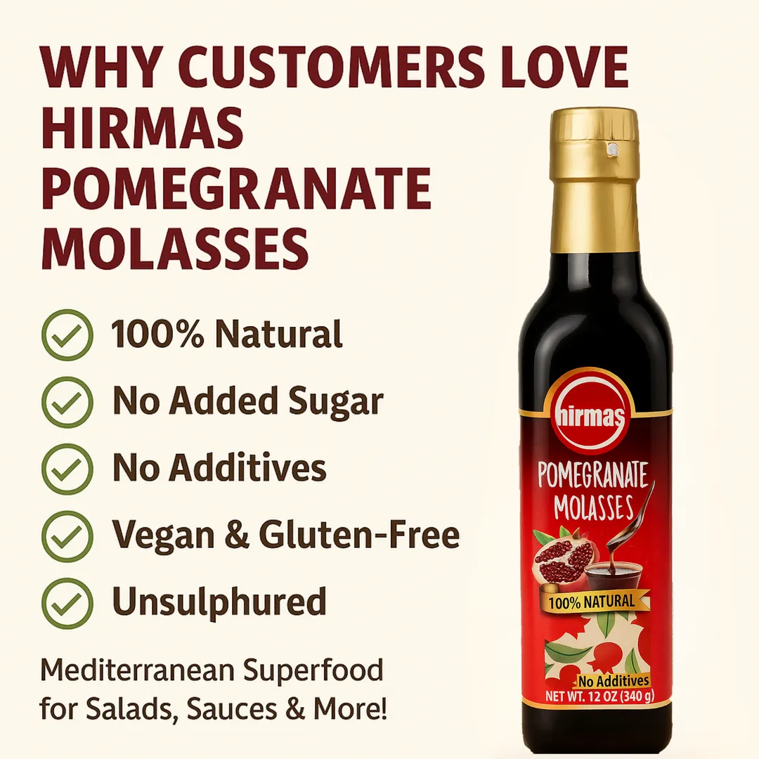 Hirmas Pomegranate Molasses 12oz Sweet & Sour Sauce