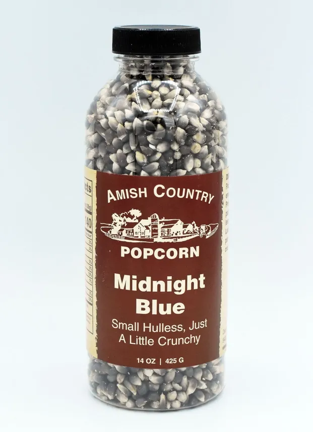 14oz Bottle of Midnight Blue Popcorn