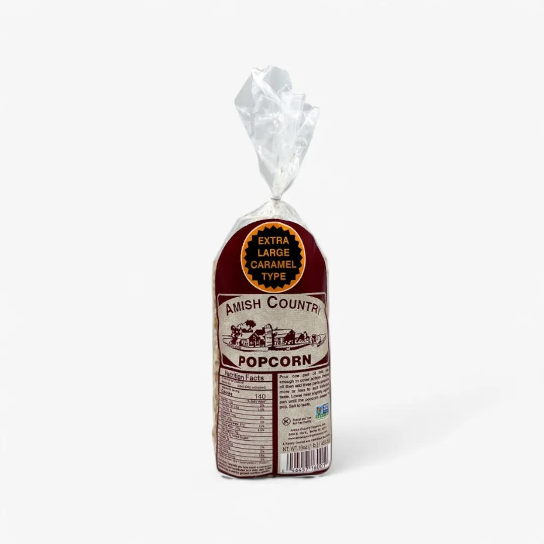 1lb Bag of Extra Large Caramel Type Popcorn