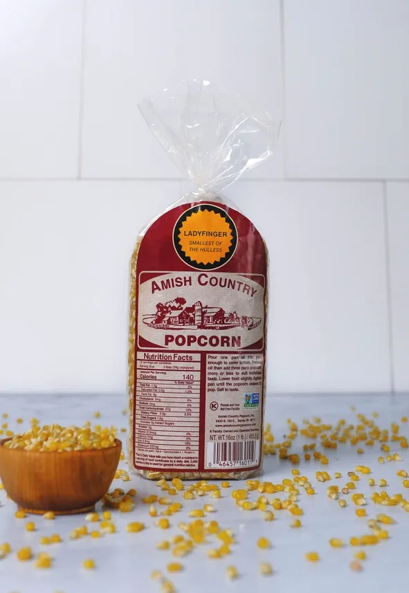 1lb Bag of Ladyfinger Hulless Popcorn