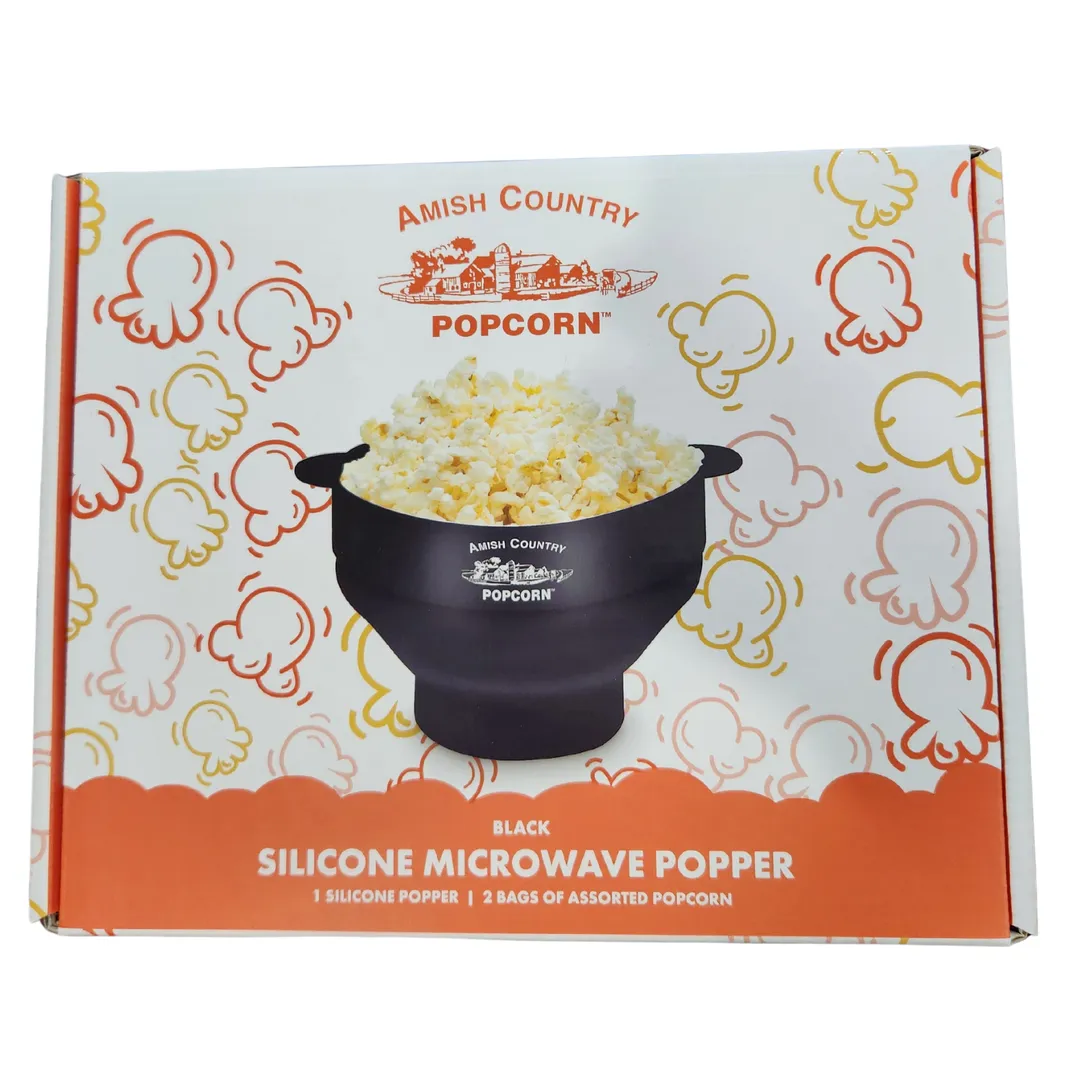 Silicone Microwave Popper (Black)