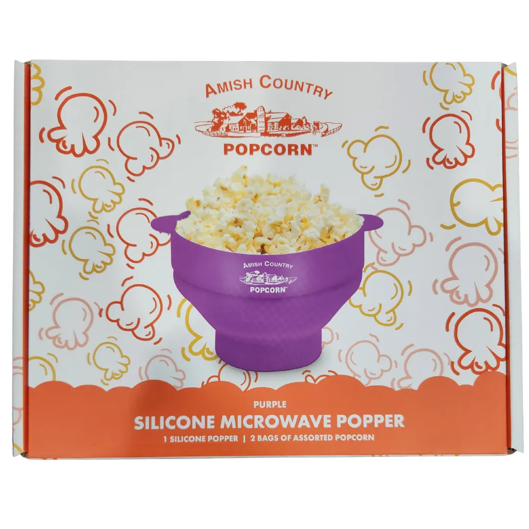 Silicone Microwave Popper (Purple)