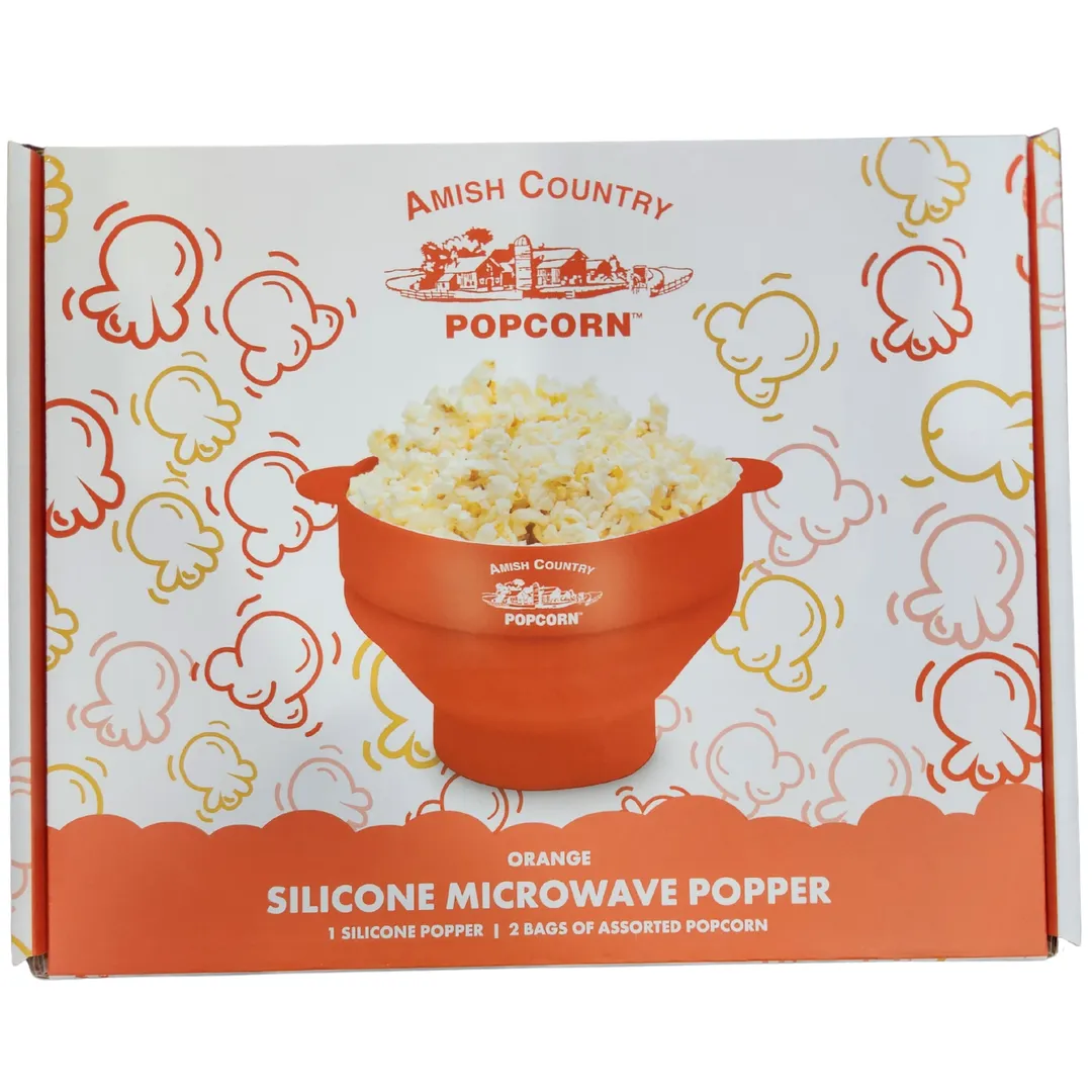Silicone Microwave Popper (Orange)