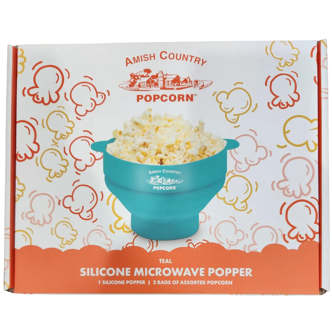 Silicone Microwave Popper (Teal)