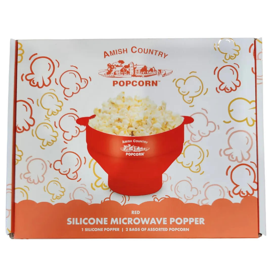 Silicone Microwave Popper (Red)
