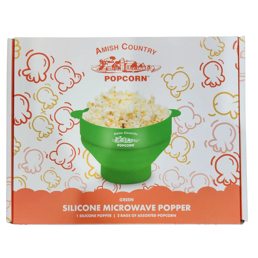 Silicone Microwave Popper (Green)