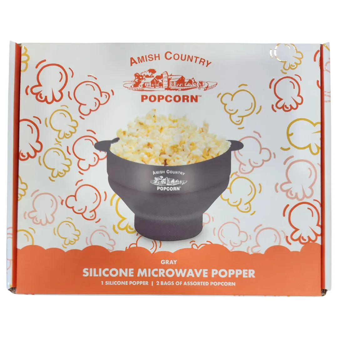 Silicone Microwave Popper (Grey)