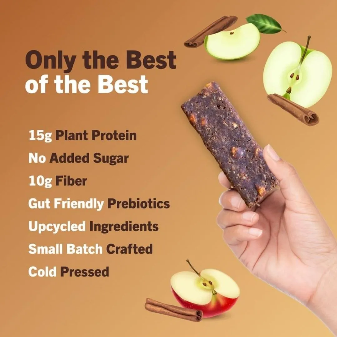 Apple Cinnamon Protein Bars, High Fiber, Top 9 Allergen Free