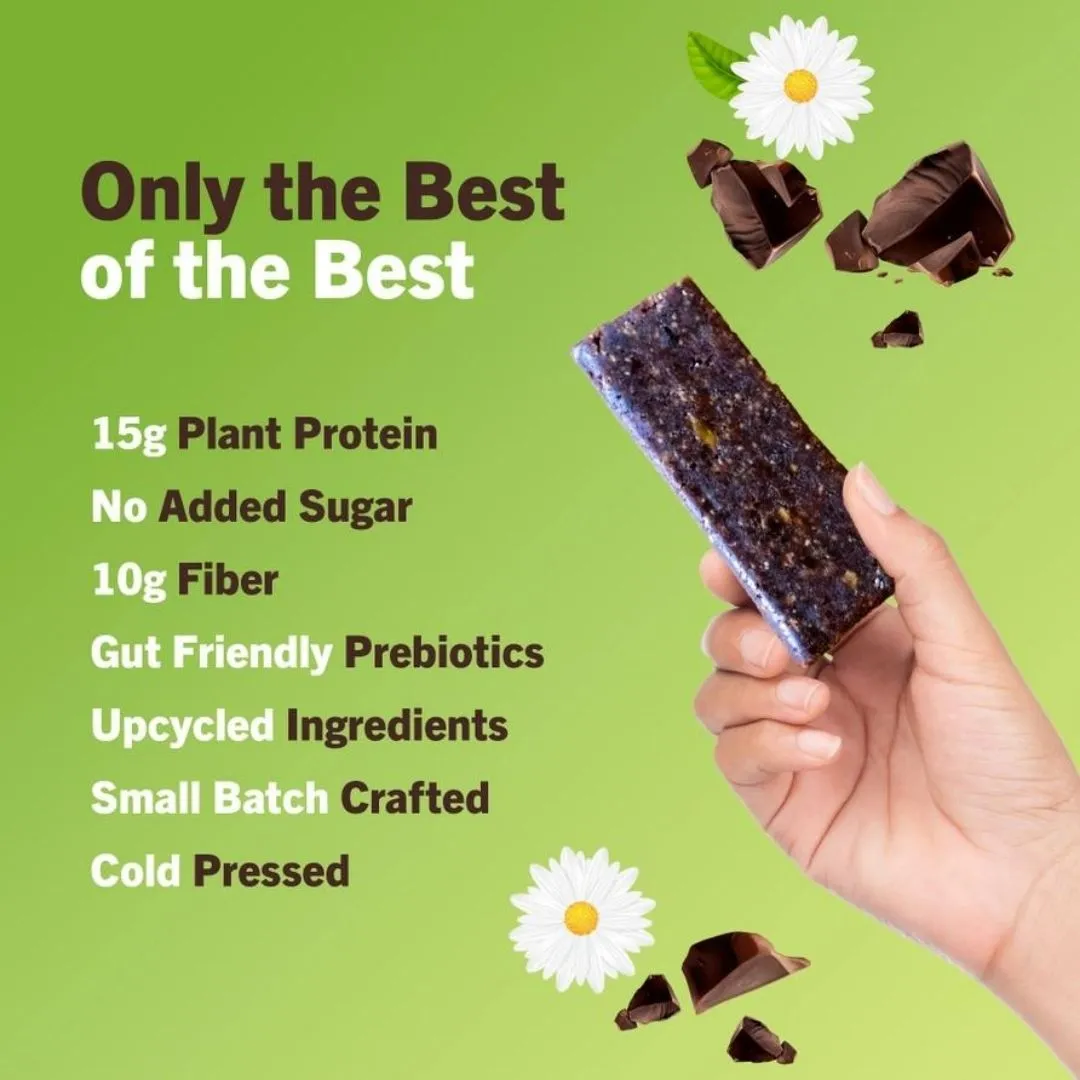 Chocolate Brownie Protein Bars, High Fiber, Top 9 Allergen Free