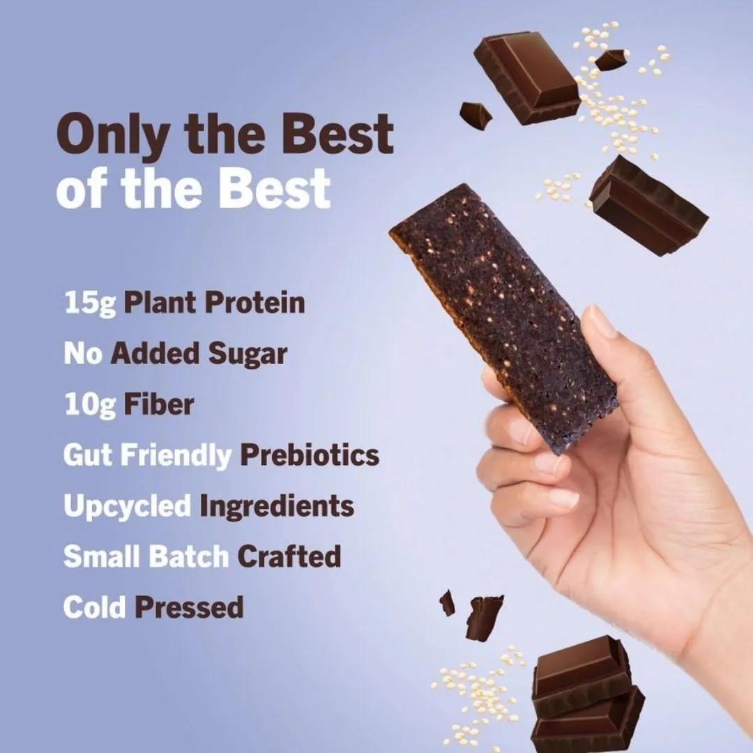 Dark Chocolate Crunch Protein Bars, High Fiber, Top 9 Allergen Free