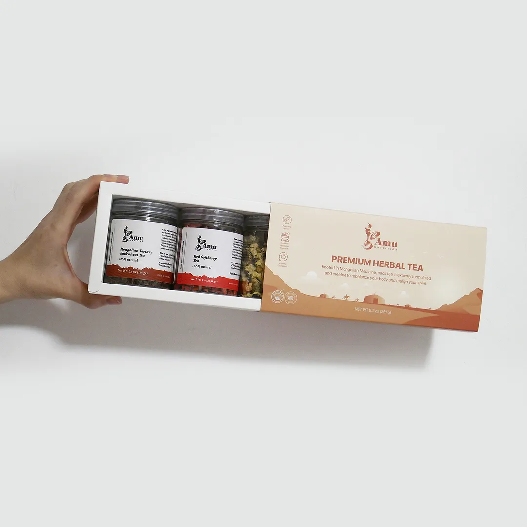 Gojiberry, Chrysanthemum, Himalayan Buckwheat Tea Health Three Tea Set - Free Daily Detox Tea