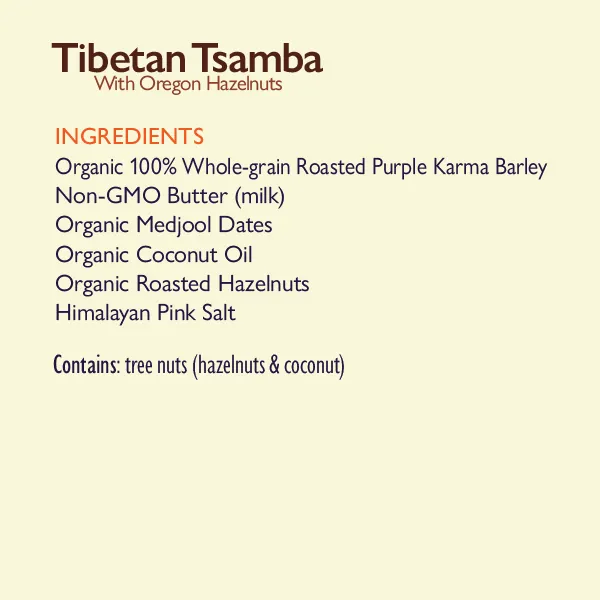 Tibetan Tsamba With Oregon Hazelnuts