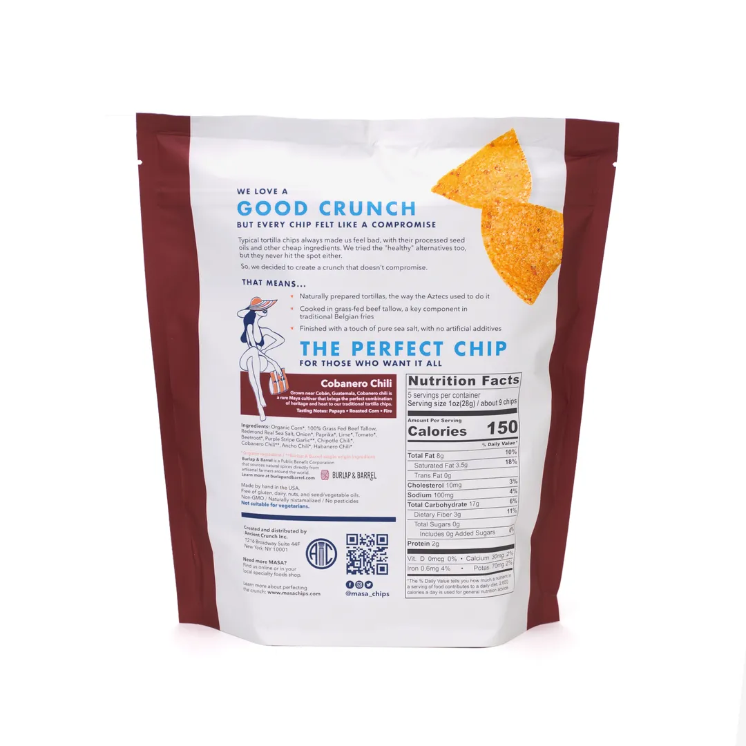 Masa Tortilla Chips - Ocl Mixed Flavors, 5oz Bag (Case of 20)