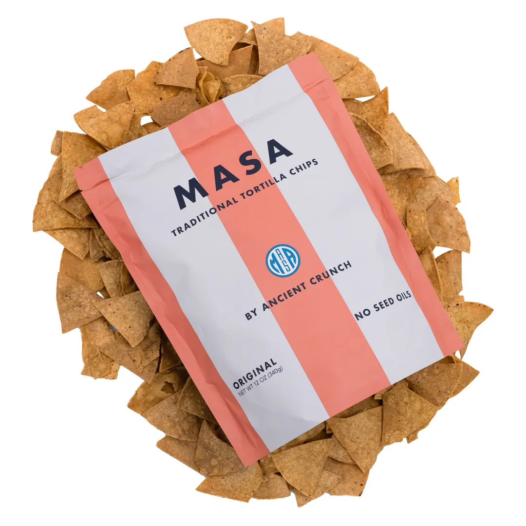 Masa Traditional Tortilla Chips, 12oz Bag (Case of 20)