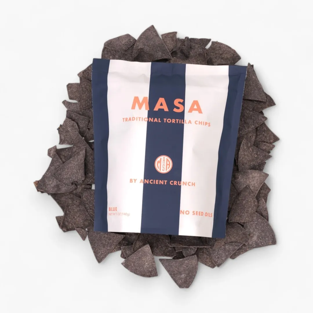 Masa Tortilla Chips - Blue, 5oz Bag (Case of 20)