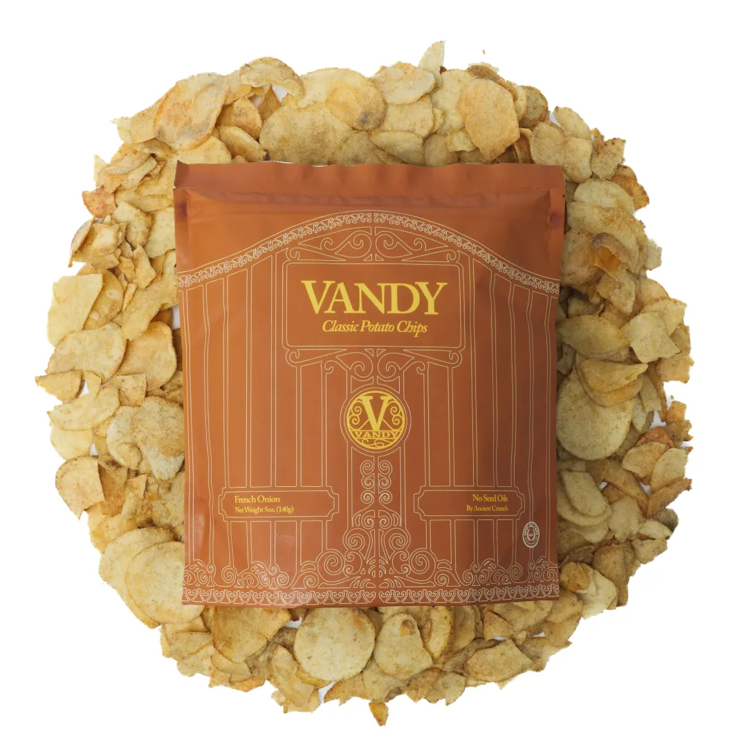 Vandy Potato Chips, French Onion, 5oz Bag (Case of 40)