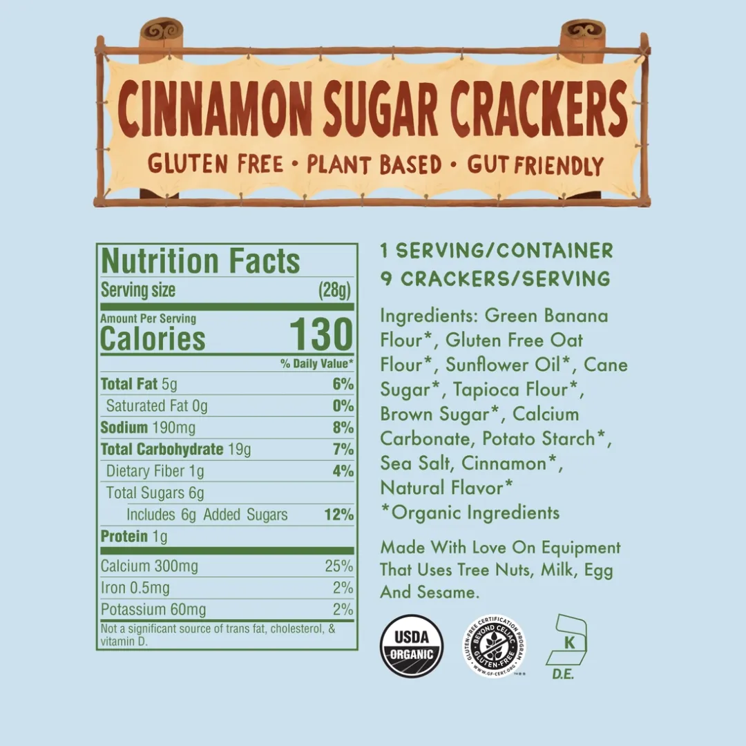 Cinnamon Sugar Graham Crackers | 1 oz Snack Pack