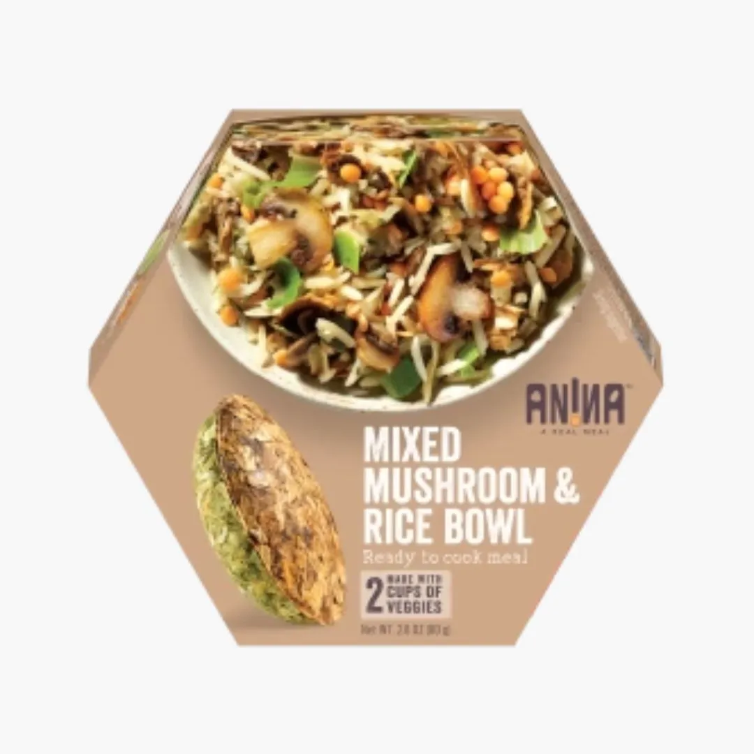 Mixed Mushroom And Rice Bowl