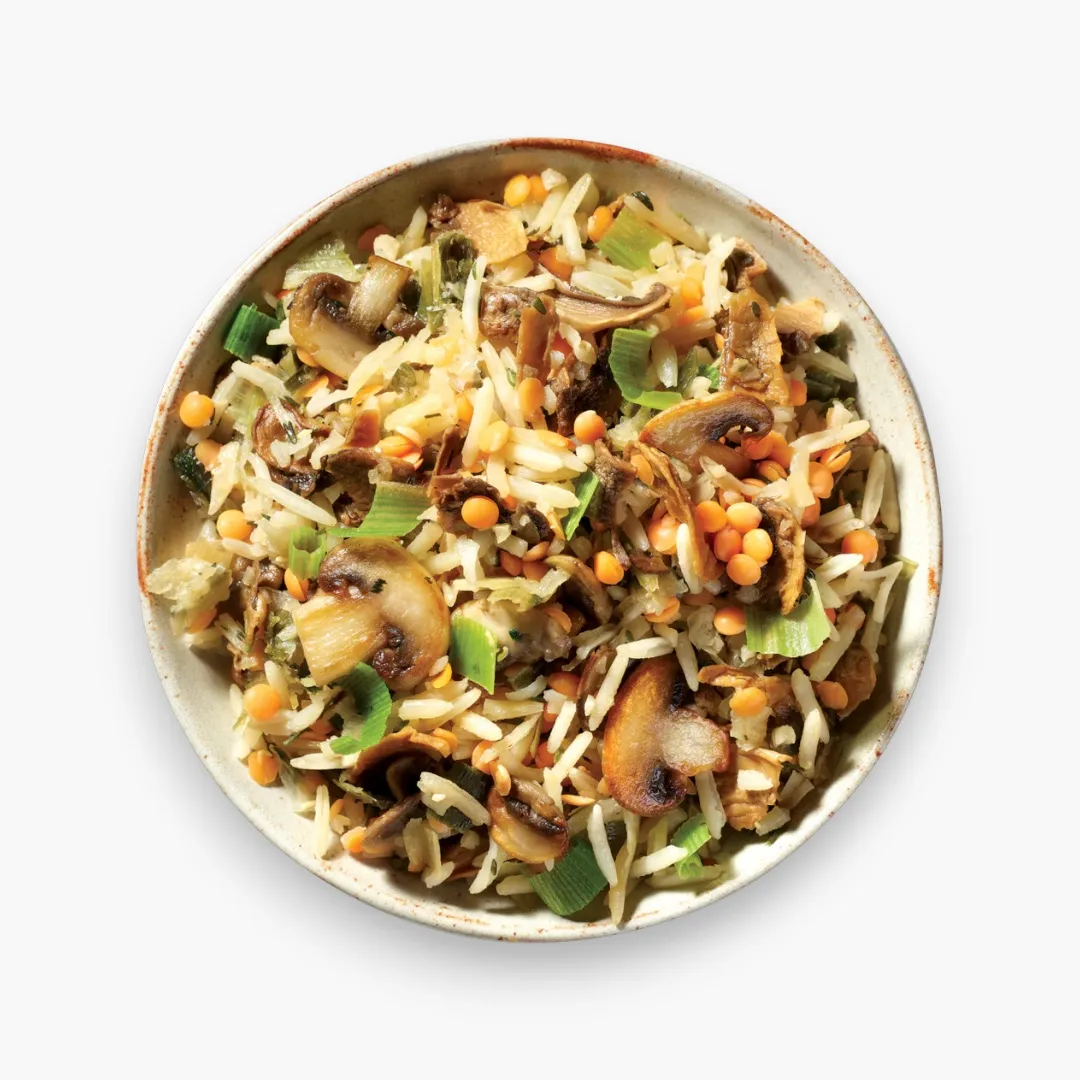 Mixed Mushroom And Rice Bowl