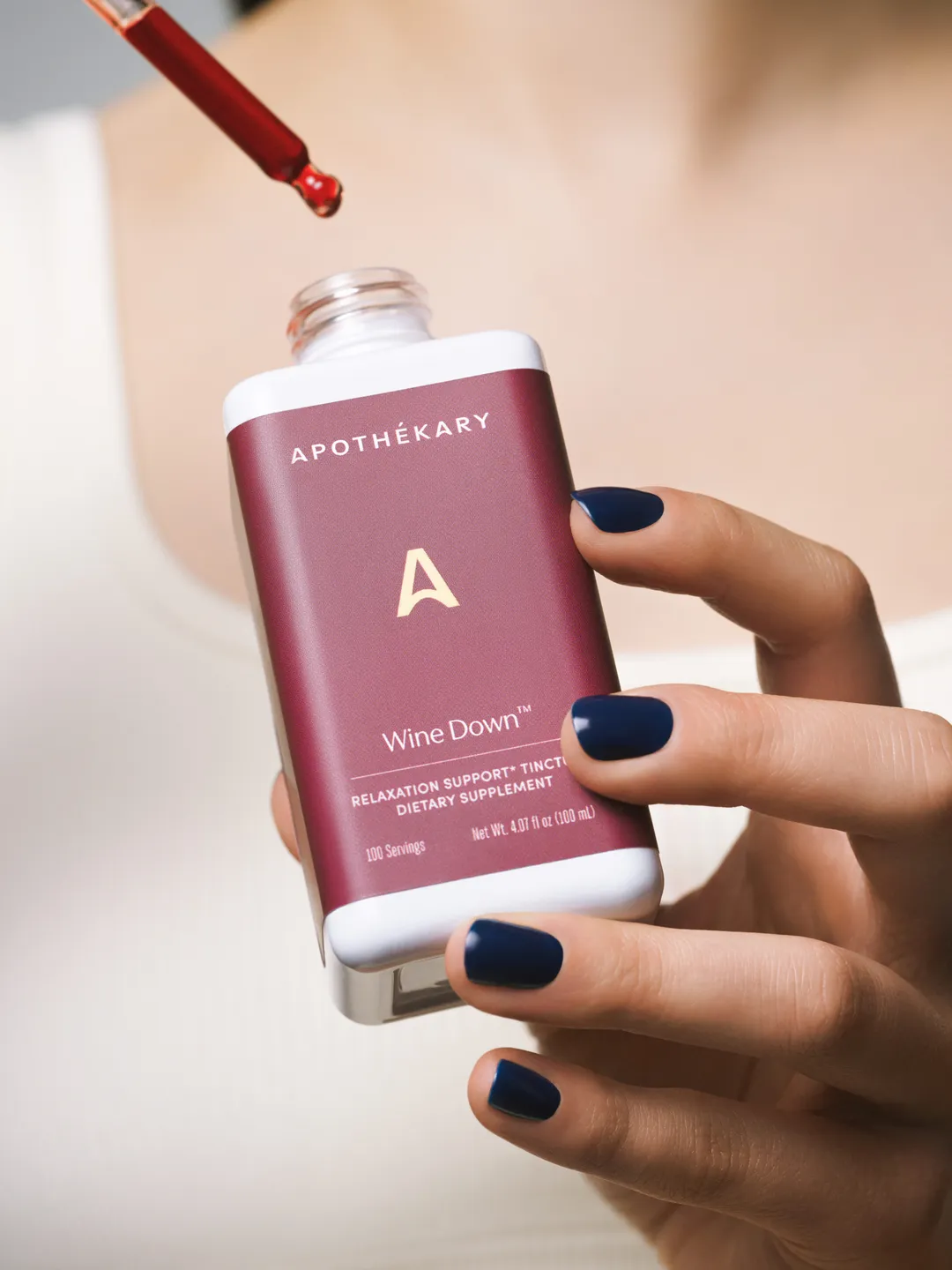 Wine Down™ Non-Alcoholic Red Wine Inspired Herbal Drops (4.07 fl oz/100 ml)