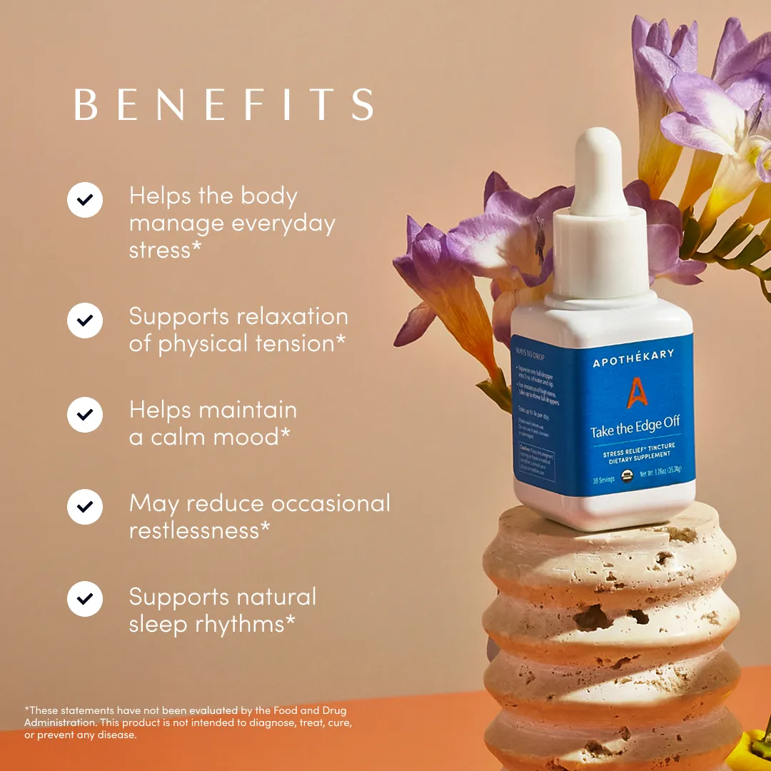 Take the Edge Off™ Non-Alcoholic White Wine Inspired Herbal Drops (4.07 fl oz/100 ml)