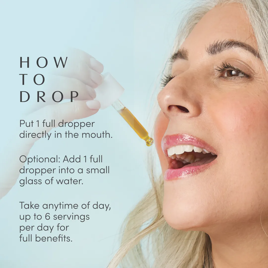 Take the Edge Off™ Non-Alcoholic White Wine Inspired Herbal Drops (4.07 fl oz/100 ml)