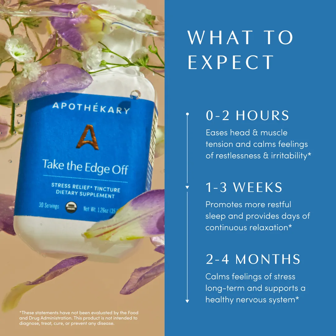 Take the Edge Off™ Non-Alcoholic White Wine Inspired Herbal Drops (4.07 fl oz/100 ml)