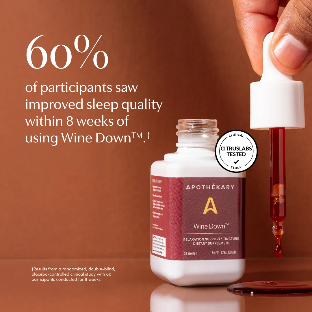 Wine Down™ Non-Alcoholic Red Wine Inspired Herbal Drops (4.07 fl oz/100 ml)