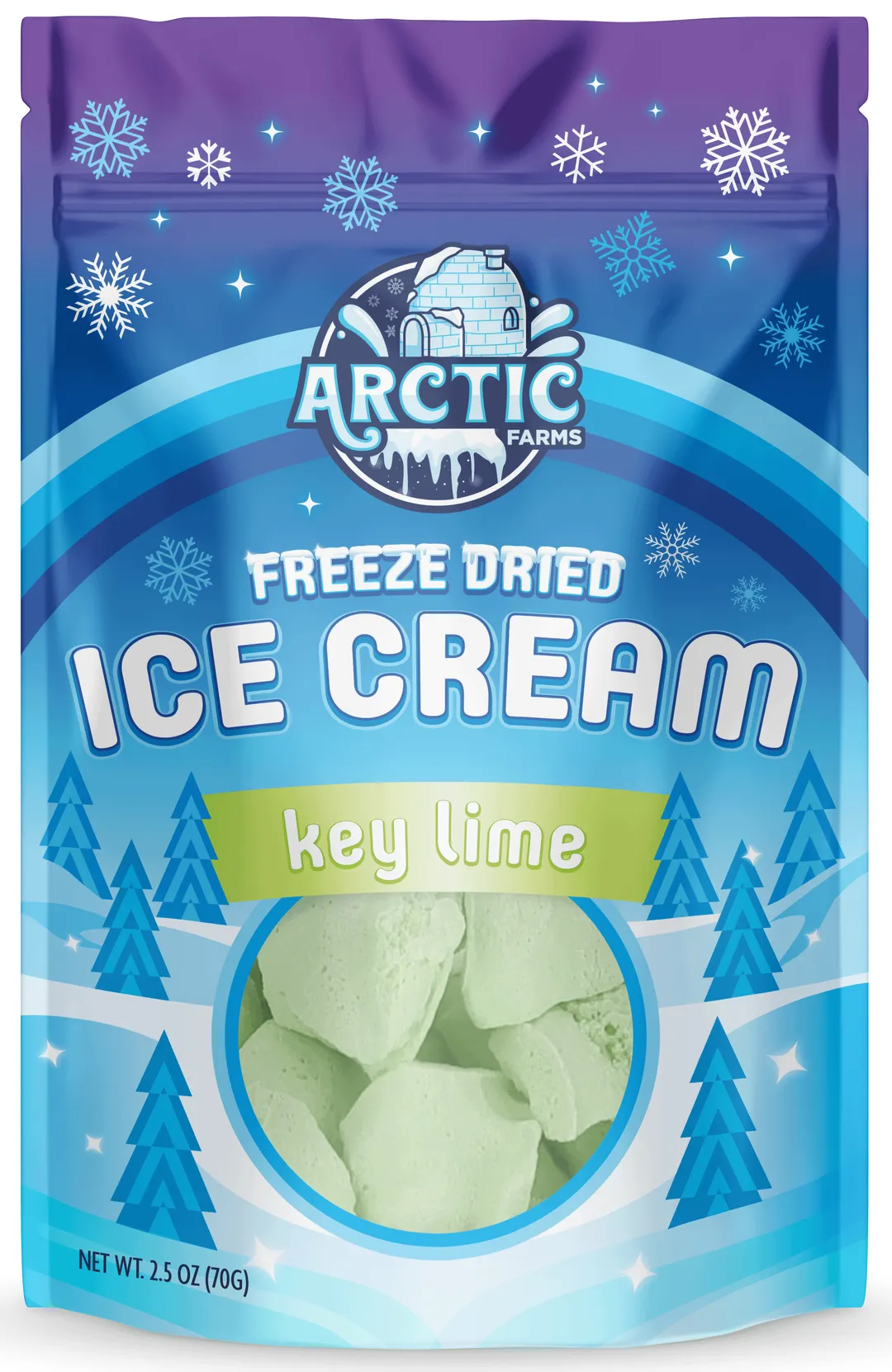 Freeze Dried Ice Cream (Key Lime) (Large Bag, 2.5oz)