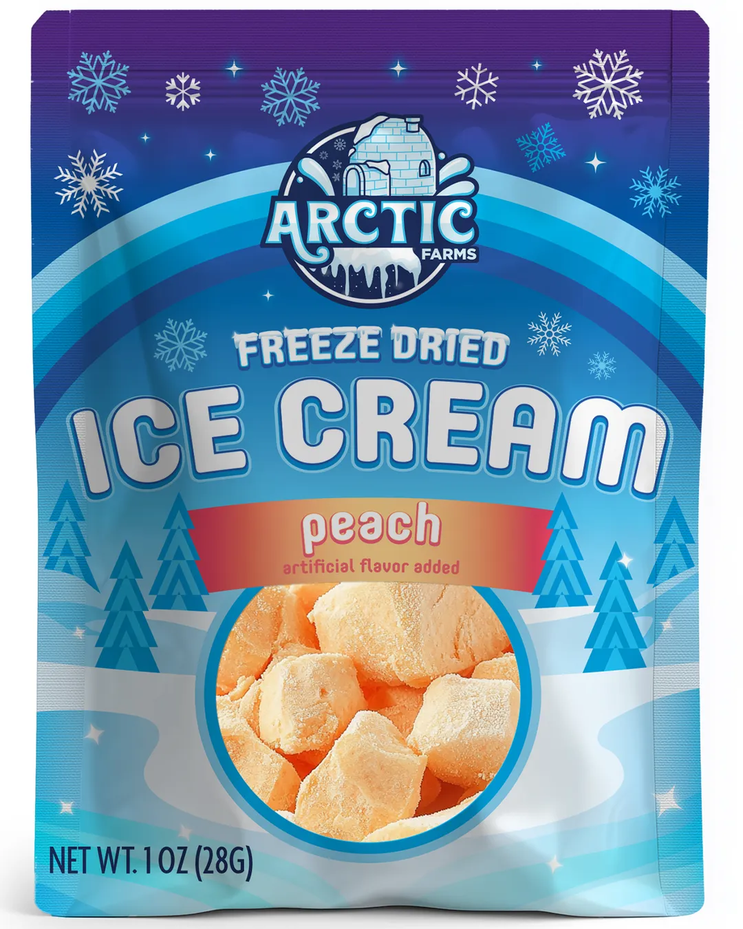 Freeze Dried Ice Cream (Peach) (Small Bag, 1oz)