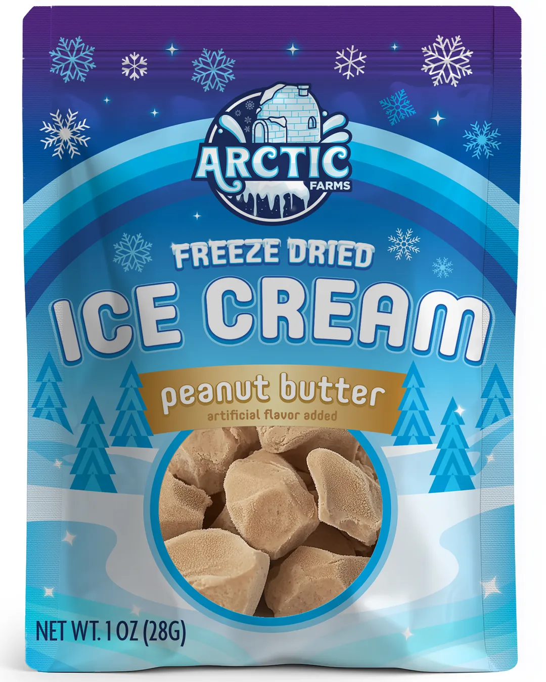 Freeze Dried Ice Cream (Peanut Butter) (Small Bag, 1oz)
