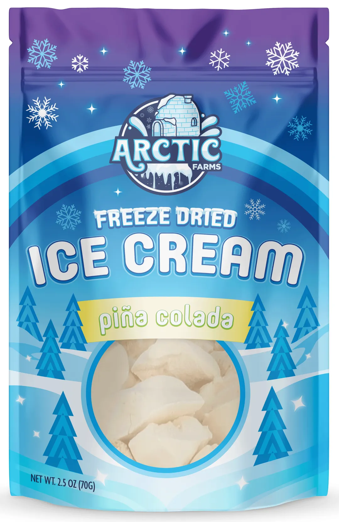 Freeze Dried Ice Cream (Pina Colada) (Large Bag, 2.5oz)