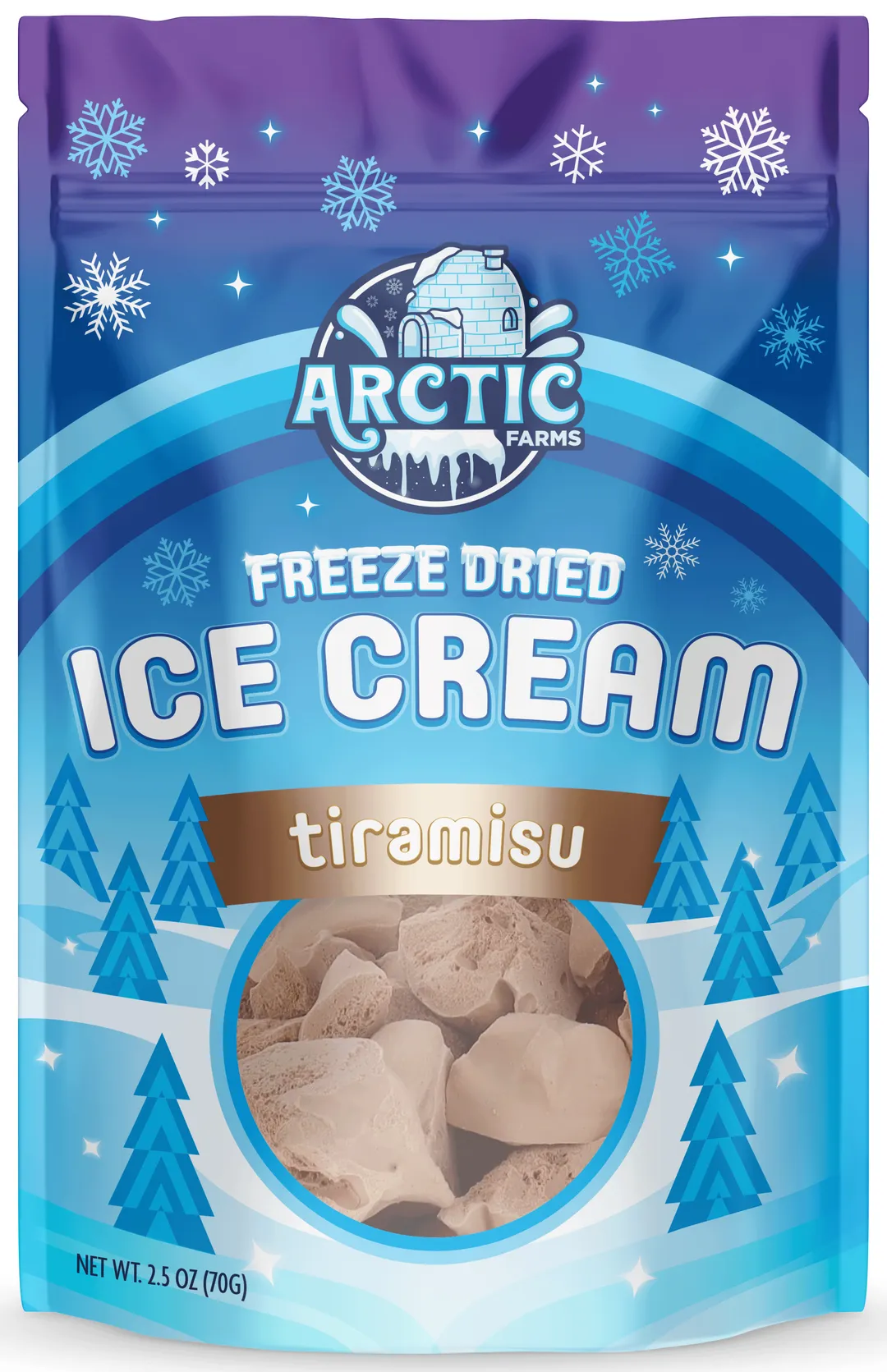 Freeze Dried Ice Cream (Tiramisu) (Large Bag, 2.5oz)